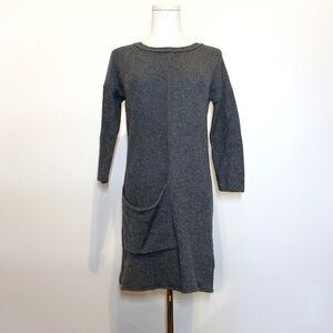 Sea Bleu 100% Cashmere Sweater Dress Tunic Womens Small Minimalist Quiet Luxury